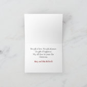 アフリカ系アメリカパーソナライズされた人クリスマスカード。 シーズンカード (内部)