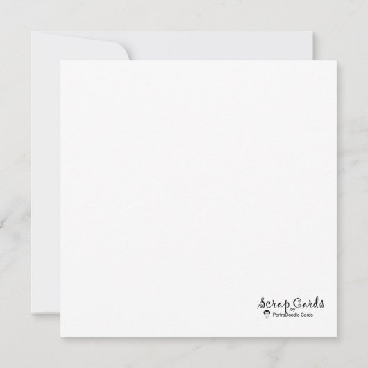 アフリカ系アメリカビクトリアン人フラットグリーティングカード (裏面)