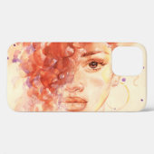 アフリカ系アメリカファッション、水彩イラストレーション。 Case-Mate iPhoneケース (裏面 (横))