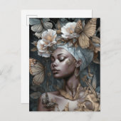 アフリカ系アメリカブラックファンタジーアート ポストカード (正面/裏面)