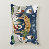 アフリカ系アメリカブラック出生クリスマス アクセントクッション (正面(垂直))