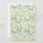 アフリカ系アメリカベビー熱帯ルアウ（ハワイ式宴会）ハワイアン 招待状 (裏面)