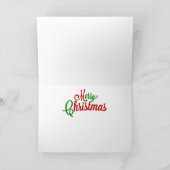 アフリカ系アメリカモダン人クリスマスカード シーズンカード (内部)