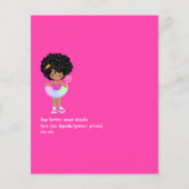 アフリカ系アメリカンキャンディランドガールバースデーパーティー チラシ (裏面)