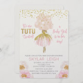 アフリカ系アメリカンバレエベビーシャワー招待状 招待状 (正面/裏面)