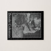 アフリカ系アメリカンパイロットベッシーコールマンポートレート ジグソーパズル (横)