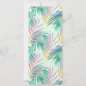 アフリカ系アメリカンビキニバベサマービーチパーティー 招待状 (裏面)