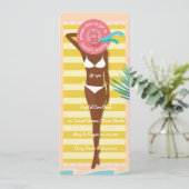 アフリカ系アメリカンビキニバベサマービーチパーティー 招待状 (スタンド正面)