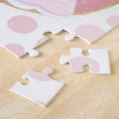 アフリカ系アメリカンピンクプリンセス ジグソーパズル (側面)