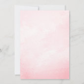 アフリカ系アメリカンピンク金ゴールドプリンセスベビーシャワー 招待状 (裏面)