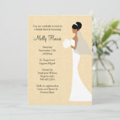 アフリカ系アメリカンブライダルシャワーの招待 招待状 (スタンド正面)