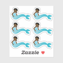 アフリカ系アメリカンブルーマーメイド