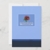 アフリカ系アメリカンボーイアンドケーキ誕生日 招待状 (裏面)