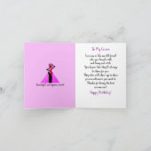  アフリカ系アメリカ人いとこのハッピーバースデーカード カード (内部)