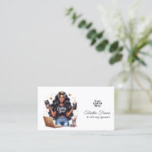 アフリカ系アメリカ人がクイーンエンパワーメント・アートを創作 名刺 (スタンド正面)