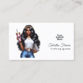 アフリカ系アメリカ人がクイーンエンパワーメント・アートを創作 名刺 (正面)