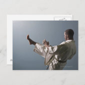 アフリカ系アメリカ人がジムに通っている ポストカード (正面/裏面)