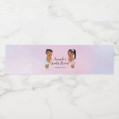 アフリカ系アメリカ人がヘリウムバルーンを明らかにする ペットボトルラベル (シングルラベル)