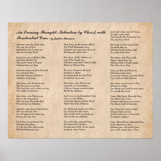 アフリカ系アメリカ人が初めて発表した詩 ポスター (正面)