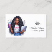 アフリカ系アメリカ人が巧みに作り上げたクイーン 名刺 (正面)