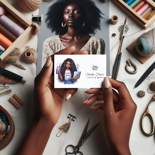 アフリカ系アメリカ人が巧みに作り上げたクイーン 名刺