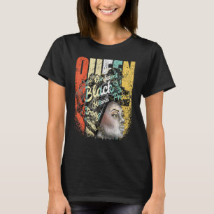 アフリカ系アメリカ人が強い黒人女性クイーンを教育した Tシャツ