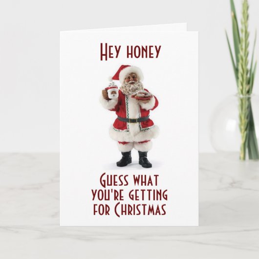 アフリカ系アメリカ人が彼のクリスマス・ラブを語る シーズンカード (正面)