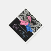 アフリカ系アメリカ人が赤ちゃんシャワーを明かす スタンダードカクテルナプキン (角)