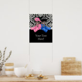 アフリカ系アメリカ人が赤ちゃんシャワーを明かす ポスター (キッチン)