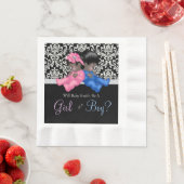 アフリカ系アメリカ人が赤ちゃんシャワーを明かす 縁ありランチョンナプキン (インサイチュ)