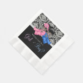 アフリカ系アメリカ人が赤ちゃんシャワーを明かす 縁ありランチョンナプキン (角)