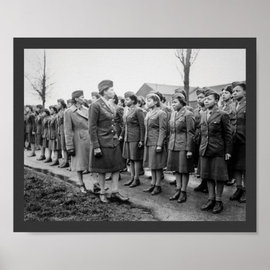 アフリカ系アメリカ人が軍隊を検査 ポスター (正面)