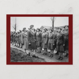 アフリカ系アメリカ人が軍隊を検査 ポストカード