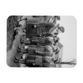 アフリカ系アメリカ人が軍隊を検査 マグネット (横)