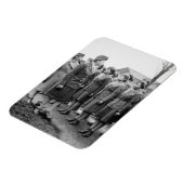 アフリカ系アメリカ人が軍隊を検査 マグネット (左側)