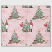 アフリカ系アメリカ人くるみ割りバレーダンスクリスマス ラッピングペーパー (フラット)