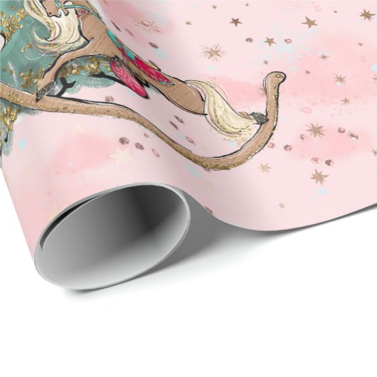 アフリカ系アメリカ人くるみ割りバレーダンスクリスマス ラッピングペーパー (ロールコーナー)