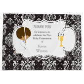 アフリカ系アメリカ人との交流に感謝 ラージペーパーバッグ (裏面)