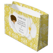 アフリカ系アメリカ人との交流に感謝 ラージペーパーバッグ (裏面アングル)