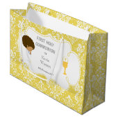 アフリカ系アメリカ人との交流に感謝 ラージペーパーバッグ (正面アングル)