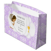 アフリカ系アメリカ人との交流に感謝 ラージペーパーバッグ (裏面アングル)