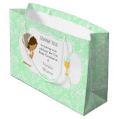 アフリカ系アメリカ人との交流に感謝 ラージペーパーバッグ (裏面アングル)