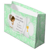 アフリカ系アメリカ人との交流に感謝 ラージペーパーバッグ (正面アングル)