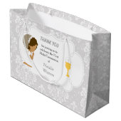 アフリカ系アメリカ人との交流に感謝 ラージペーパーバッグ (裏面アングル)