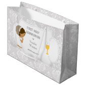 アフリカ系アメリカ人との交流に感謝 ラージペーパーバッグ (正面アングル)