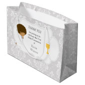 アフリカ系アメリカ人との交流に感謝 ラージペーパーバッグ (裏面アングル)