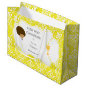 アフリカ系アメリカ人との交流に感謝 ラージペーパーバッグ (正面アングル)