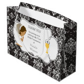 アフリカ系アメリカ人との交流に感謝 ラージペーパーバッグ (裏面アングル)