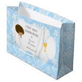 アフリカ系アメリカ人との交流に感謝 ラージペーパーバッグ (正面アングル)