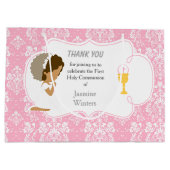 アフリカ系アメリカ人との交流に感謝 ラージペーパーバッグ (裏面)